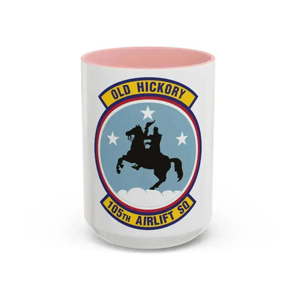 105th Airlift Squadron 2 (U.S. Air Force) Accent Coffee Mug 15oz Pink - Go Mug Yourself