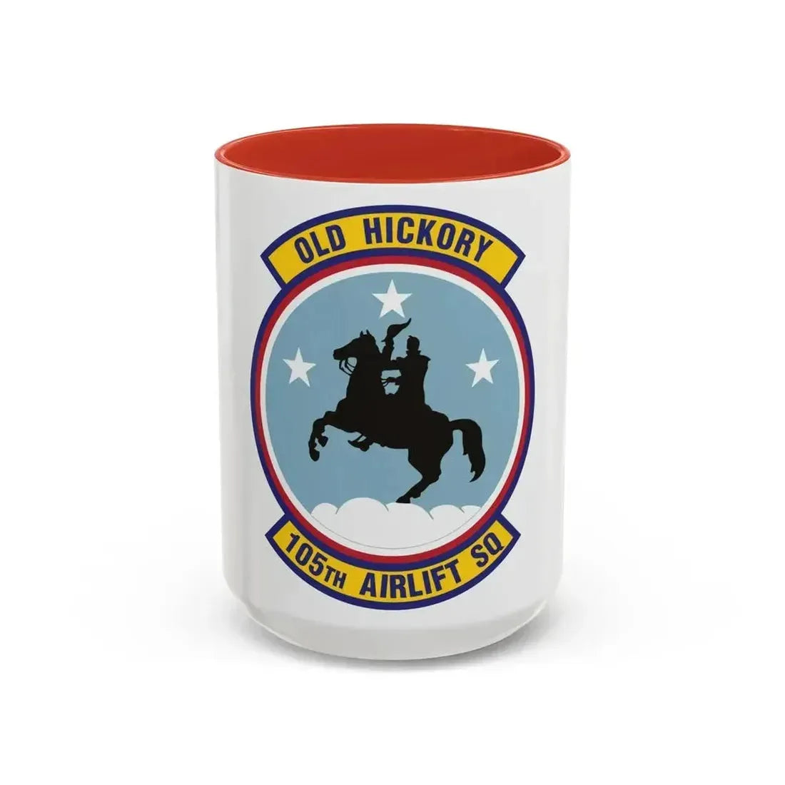 105th Airlift Squadron 2 (U.S. Air Force) Accent Coffee Mug 15oz Red - Go Mug Yourself