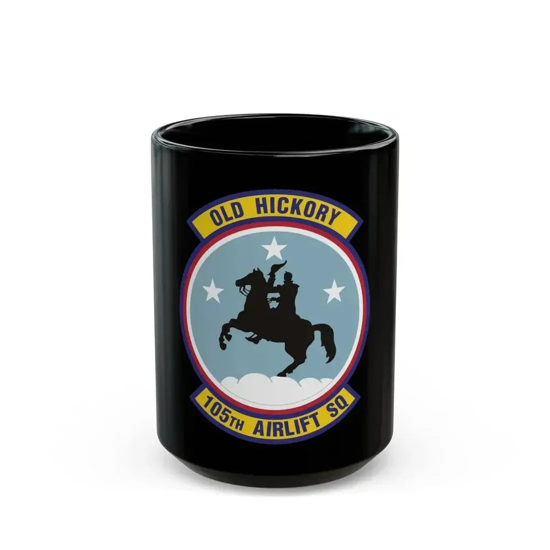 105th Airlift Squadron 2 (U.S. Air Force) Black Coffee Mug 15oz - Go Mug Yourself
