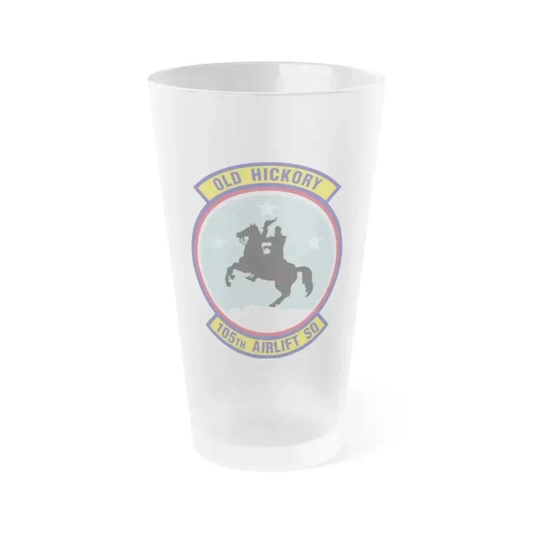 105th Airlift Squadron 2 (U.S. Air Force) Frosted Pint Glass 16oz 16oz Frosted - Go Mug Yourself