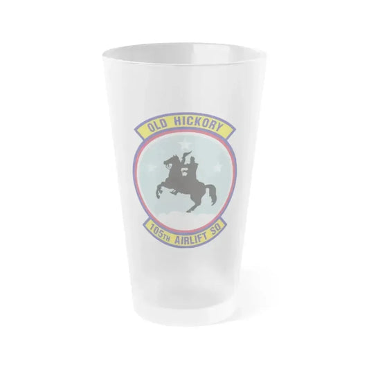 105th Airlift Squadron 2 (U.S. Air Force) Frosted Pint Glass 16oz 16oz Frosted - Go Mug Yourself