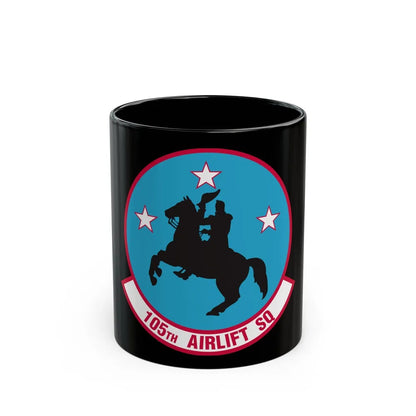 105th Airlift Squadron (U.S. Air Force) Black Coffee Mug-11oz-Go Mug Yourself