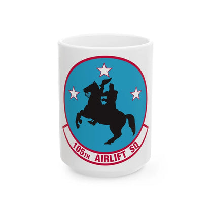 105th Airlift Squadron (U.S. Air Force) White Coffee Mug-15oz-Go Mug Yourself