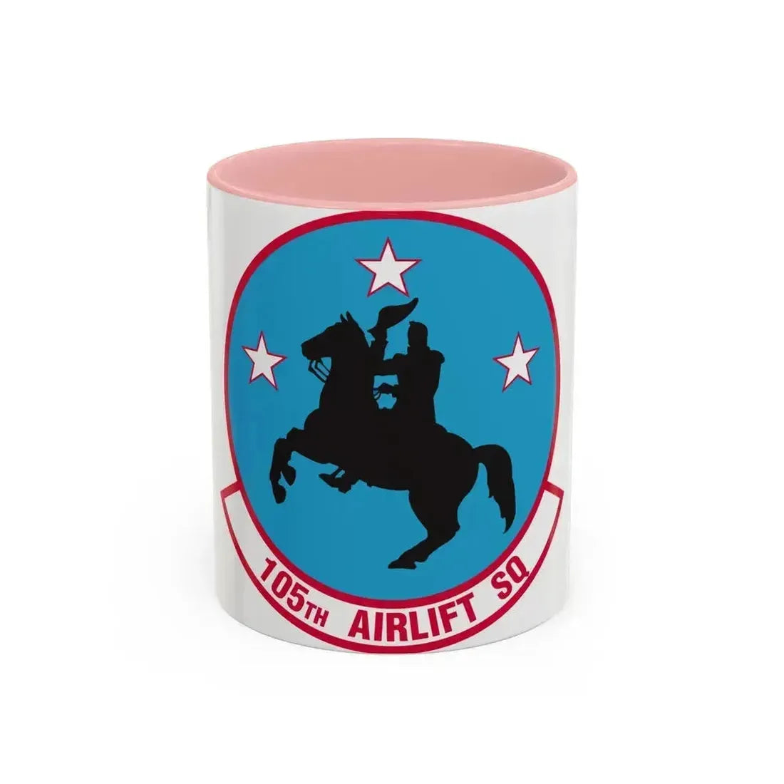 105th Airlift Squadron (U.S. Air Force) Accent Coffee Mug 11oz Pink - Go Mug Yourself