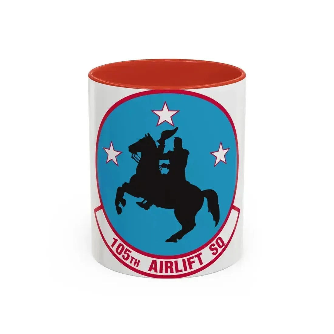105th Airlift Squadron (U.S. Air Force) Accent Coffee Mug 11oz Red - Go Mug Yourself