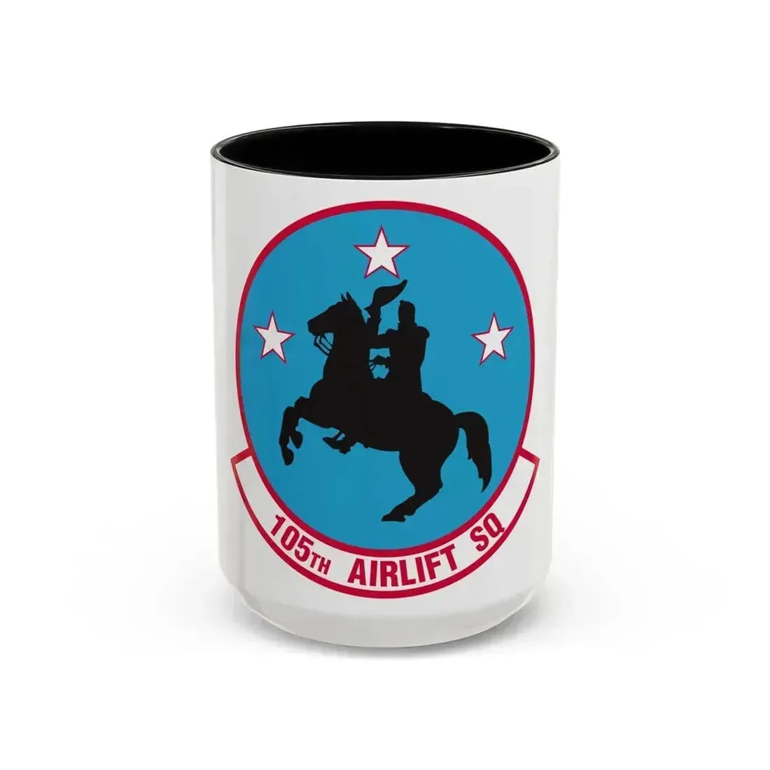 105th Airlift Squadron (U.S. Air Force) Accent Coffee Mug 15oz Black - Go Mug Yourself
