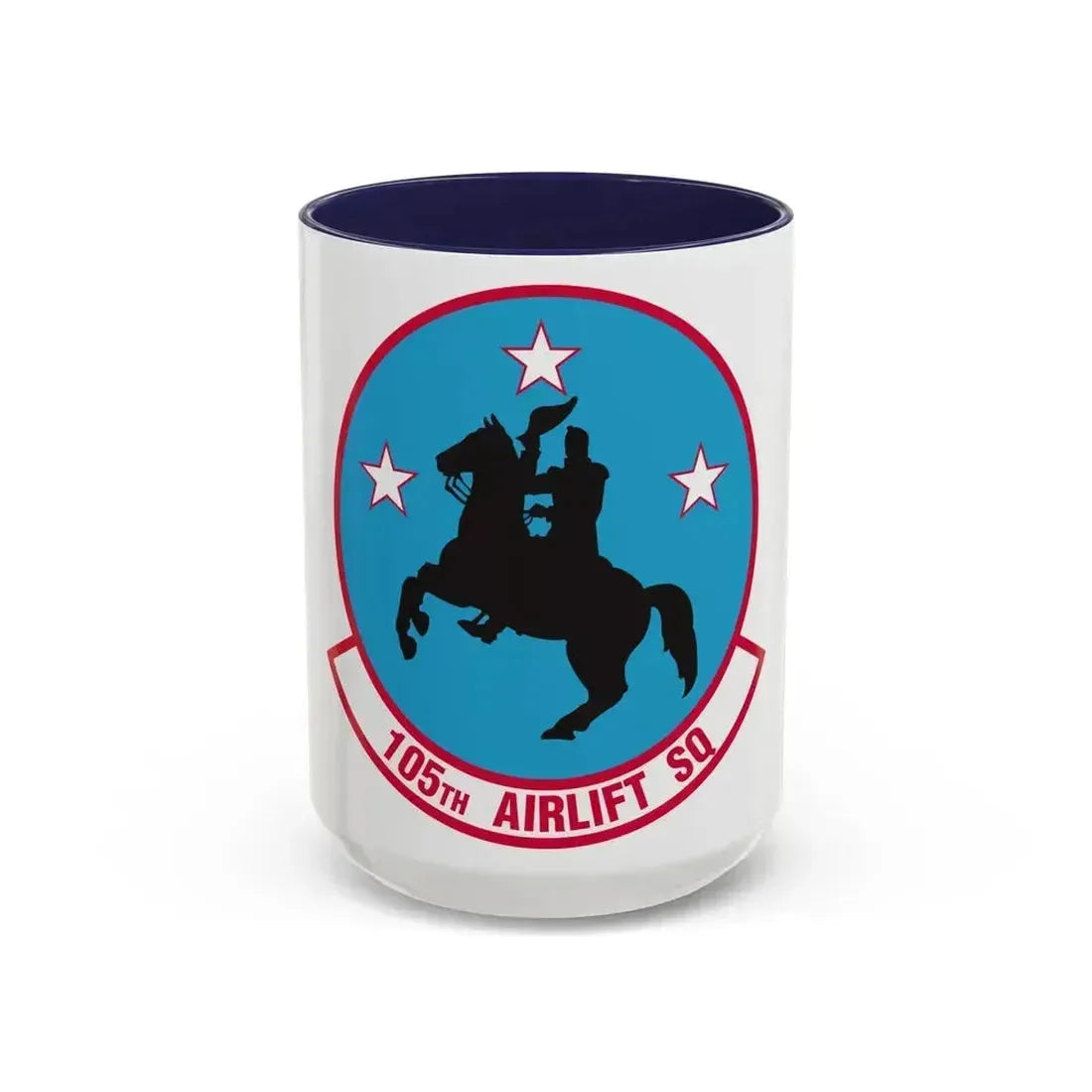 105th Airlift Squadron (U.S. Air Force) Accent Coffee Mug 15oz Navy - Go Mug Yourself