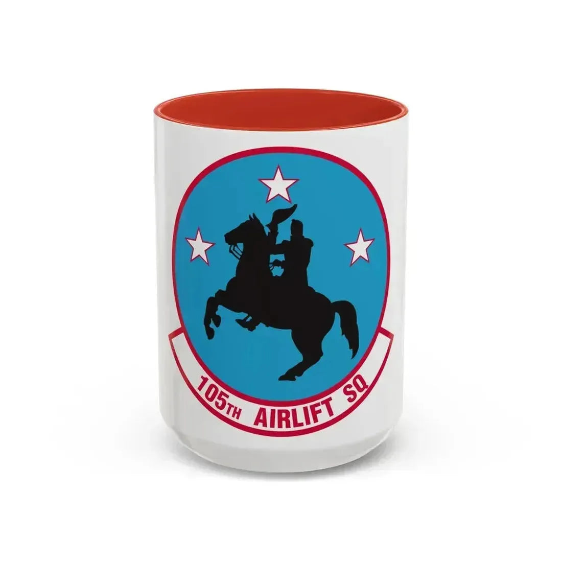 105th Airlift Squadron (U.S. Air Force) Accent Coffee Mug 15oz Red - Go Mug Yourself
