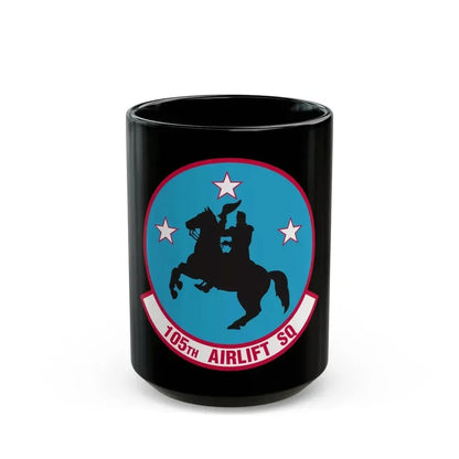 105th Airlift Squadron (U.S. Air Force) Black Coffee Mug 15oz - Go Mug Yourself