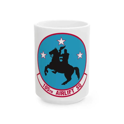 105th Airlift Squadron (U.S. Air Force) White Coffee Mug 15oz - Go Mug Yourself