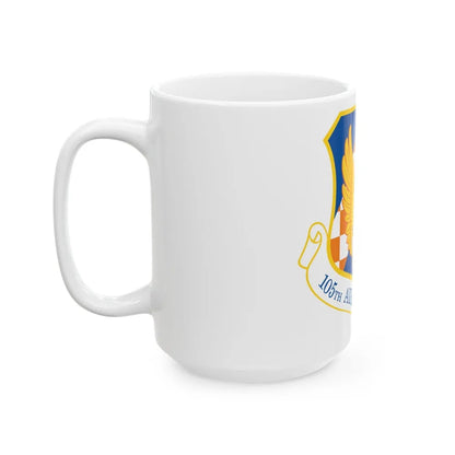 105th Airlift Wing (U.S. Air Force) White Coffee Mug-Go Mug Yourself