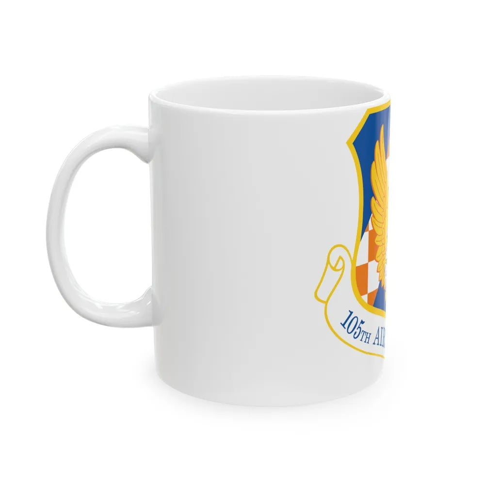 105th Airlift Wing (U.S. Air Force) White Coffee Mug-Go Mug Yourself