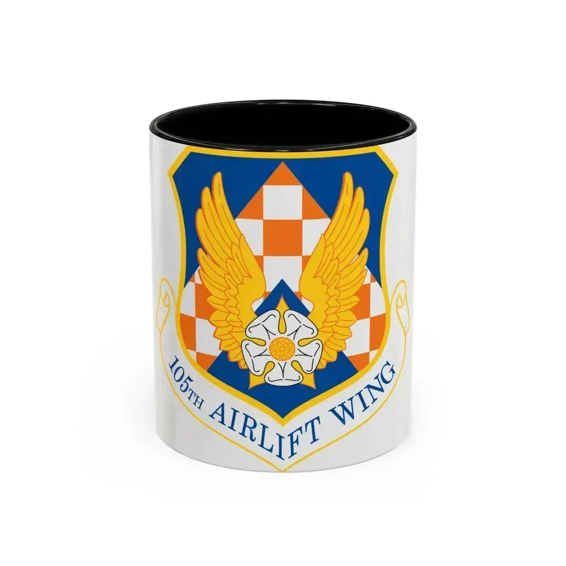 105th Airlift Wing (U.S. Air Force) Accent Coffee Mug 11oz Black - Go Mug Yourself