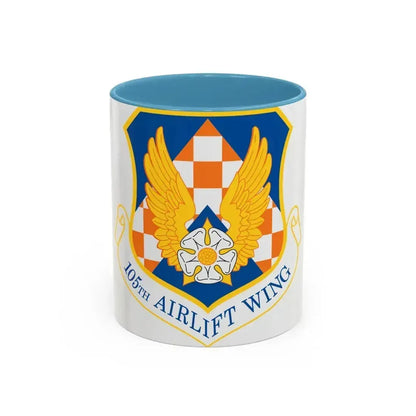 105th Airlift Wing (U.S. Air Force) Accent Coffee Mug 11oz Light Blue - Go Mug Yourself