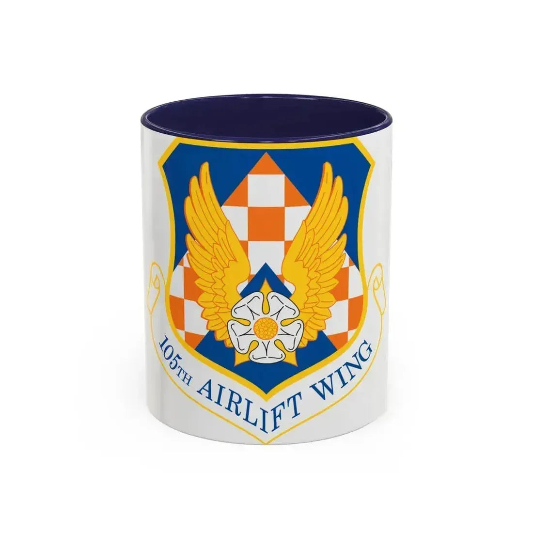 105th Airlift Wing (U.S. Air Force) Accent Coffee Mug 11oz Navy - Go Mug Yourself