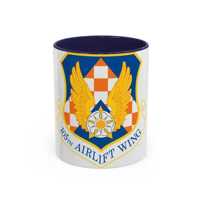 105th Airlift Wing (U.S. Air Force) Accent Coffee Mug 11oz Navy - Go Mug Yourself