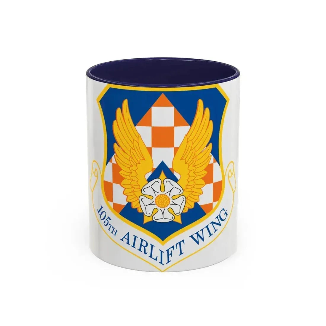 105th Airlift Wing (U.S. Air Force) Accent Coffee Mug 11oz Navy - Go Mug Yourself