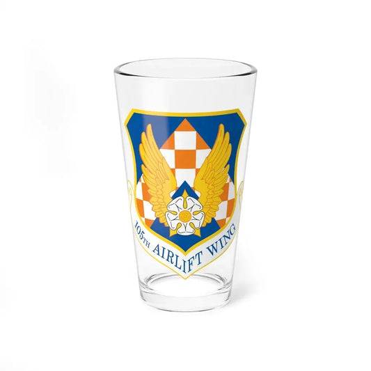 105th Airlift Wing (U.S. Air Force) Pint Glass 16oz 16oz - Go Mug Yourself