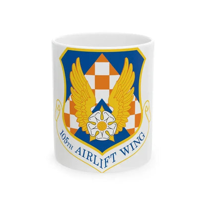 105th Airlift Wing (U.S. Air Force) White Coffee Mug 11oz - Go Mug Yourself