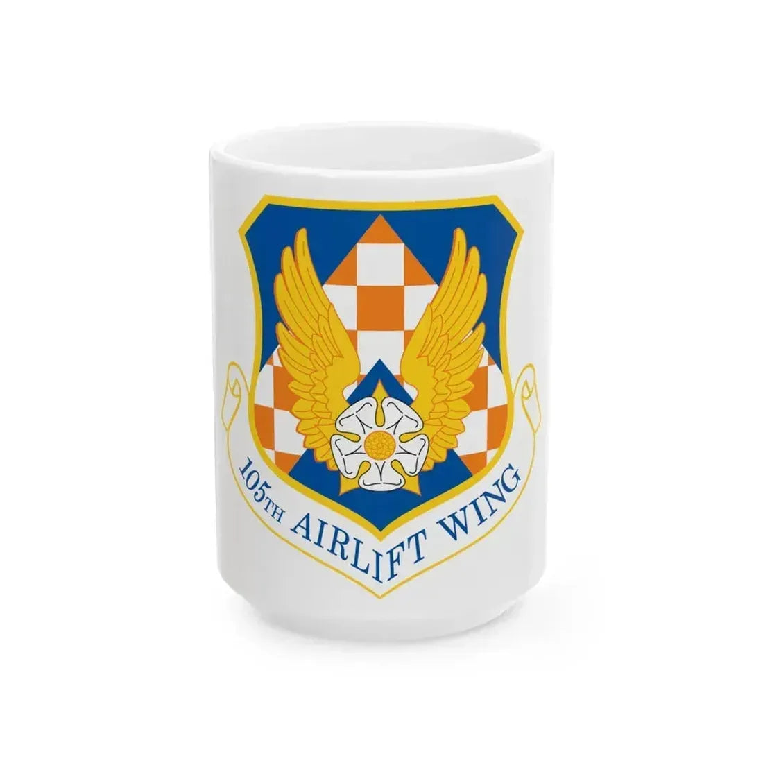 105th Airlift Wing (U.S. Air Force) White Coffee Mug 15oz - Go Mug Yourself