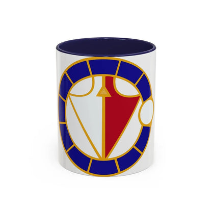 106 Engineer Battalion (U.S. Army) Accent Coffee Mug-11oz-Navy-Go Mug Yourself