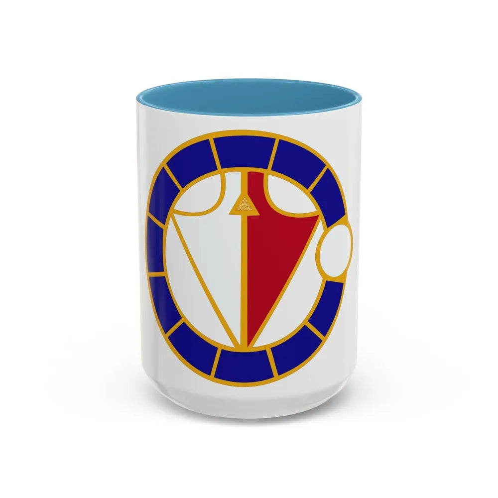 106 Engineer Battalion (U.S. Army) Accent Coffee Mug-15oz-Light Blue-Go Mug Yourself