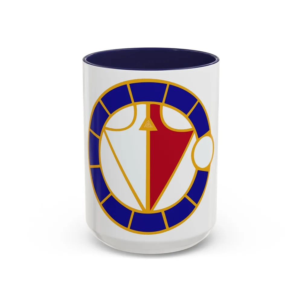 106 Engineer Battalion (U.S. Army) Accent Coffee Mug-15oz-Navy-Go Mug Yourself