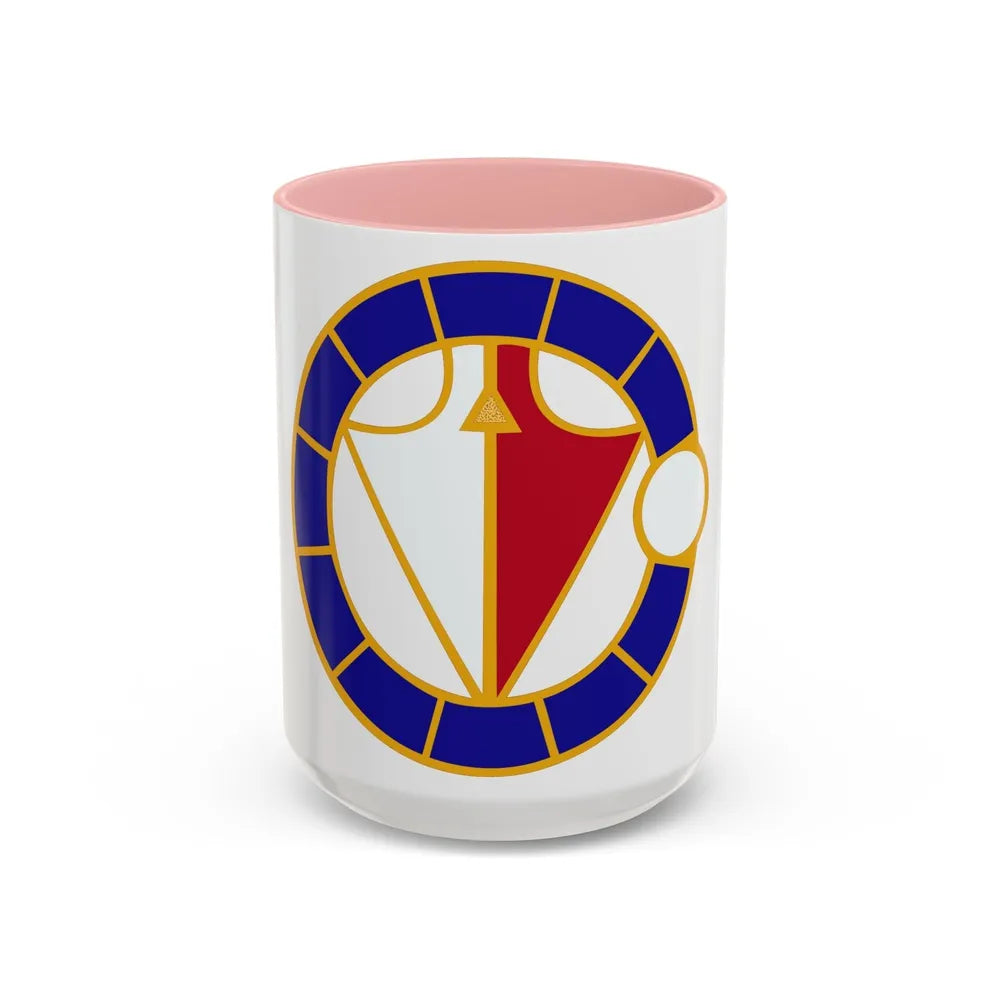 106 Engineer Battalion (U.S. Army) Accent Coffee Mug-15oz-Pink-Go Mug Yourself