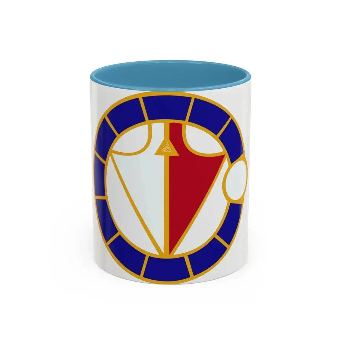 106 Engineer Battalion (U.S. Army) Accent Coffee Mug 11oz Light Blue - Go Mug Yourself