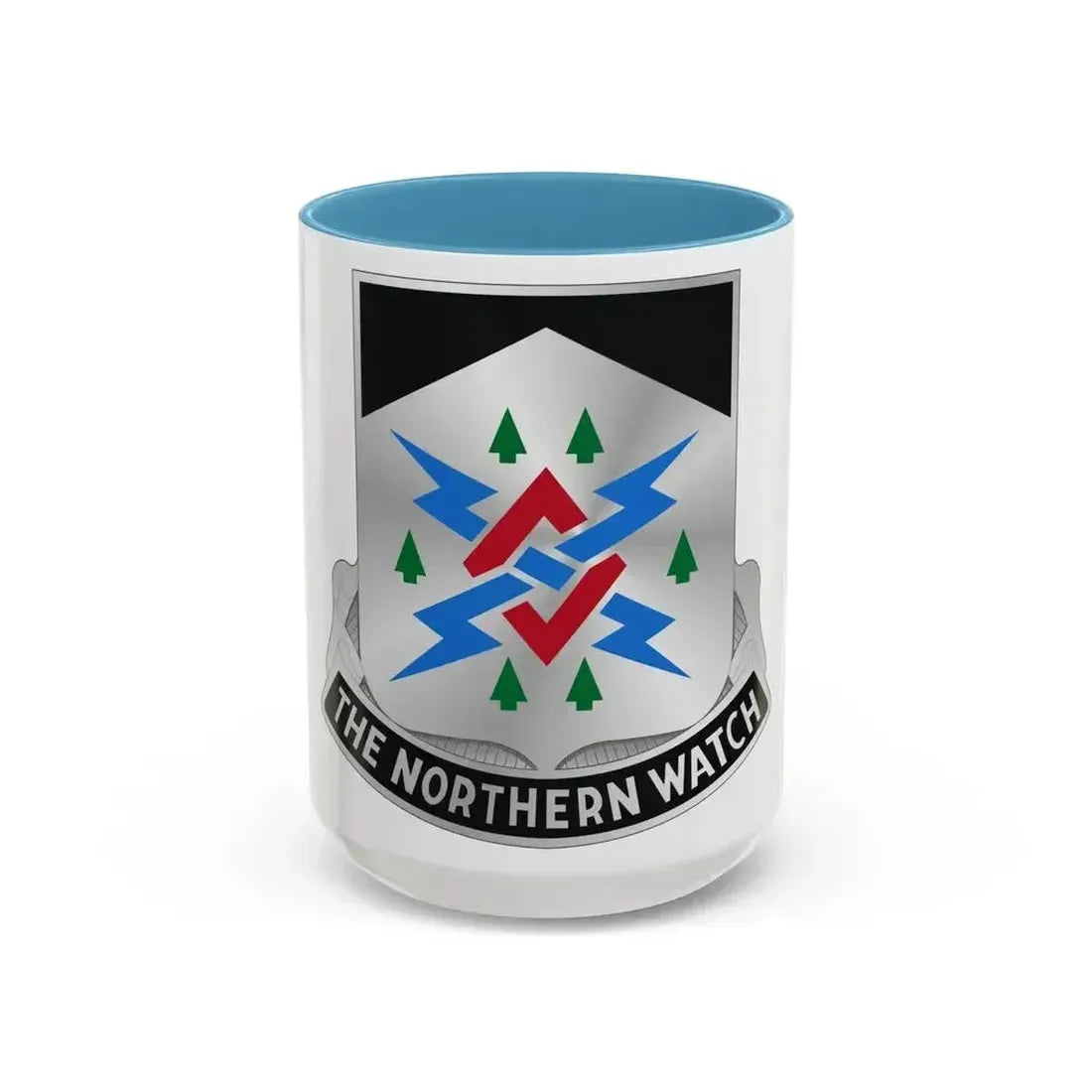 106 Military Intelligence Battalion (U.S. Army) Accent Coffee Mug 15oz Light Blue - Go Mug Yourself
