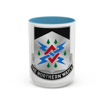 106 Military Intelligence Battalion (U.S. Army) Accent Coffee Mug 15oz Light Blue - Go Mug Yourself