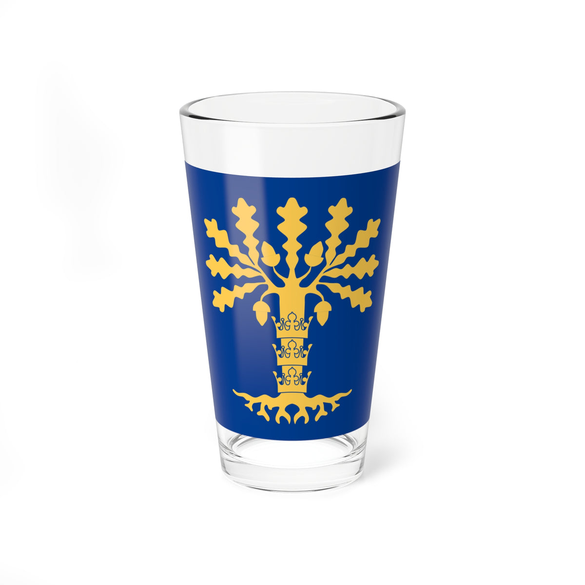 Blekinge lan vapenflagga (Sweden) Pint Glass 16oz