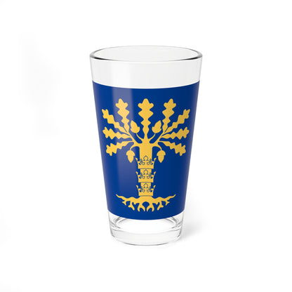 Blekinge lan vapenflagga (Sweden) Pint Glass 16oz