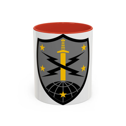 91 Cyber Brigade 2 (U.S. Army) Accent Coffee Mug