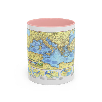 Mediterranean - Historic , 800 BC to AD 1500 (1982) (Map) Accent Coffee Mug