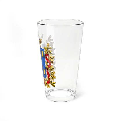 Coats of arms of Kyakhta Gradonachalstvo 1861 (Russia) (Coat of Arms) Pint Glass 16oz