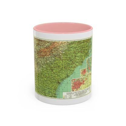 USA - Southeastern (1926) (Map) Accent Coffee Mug