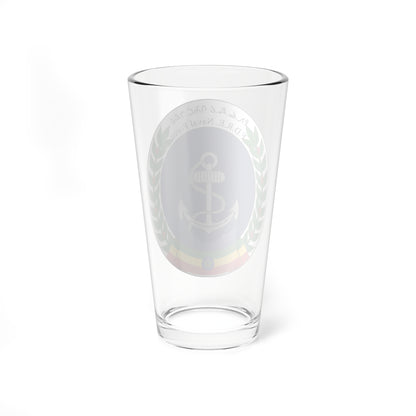 Logo of the Ethiopian Naval Force (Ethiopia) (Coat of Arms) Pint Glass 16oz