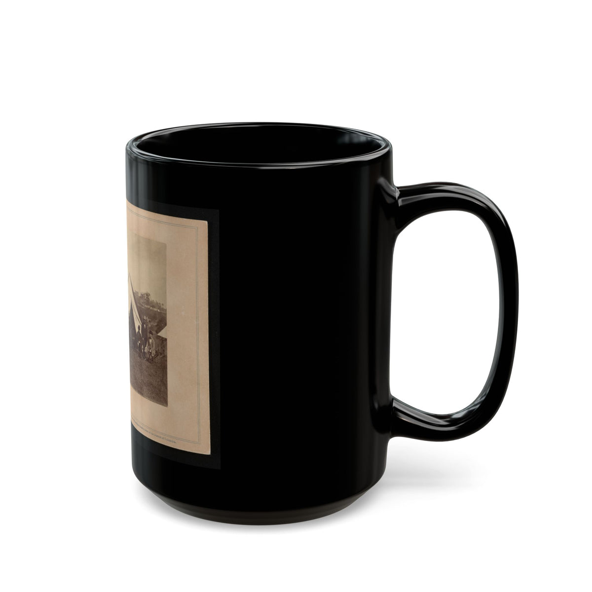 Gen. Randolph B. Marcy With Officers And Civilians At Army Of The Potomac Headquarters. Antietam, Md. (U.S. Civil War) Black Coffee Mug