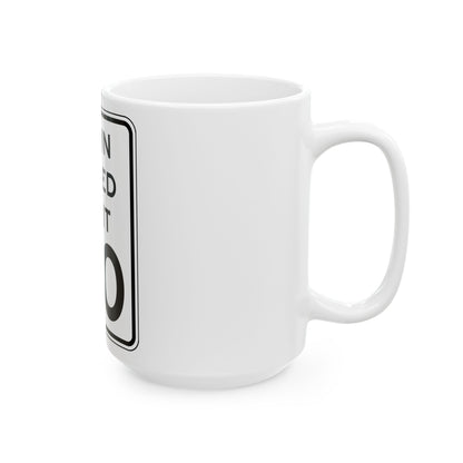 NYSDOT NYR2-6 (New York) (Road Sign) White Coffee Mug