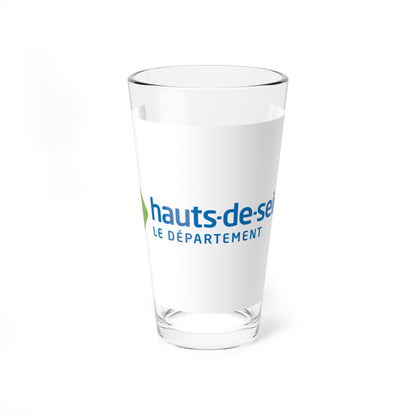 Flag of the Department of Hauts-de-Seine (France) Pint Glass 16oz