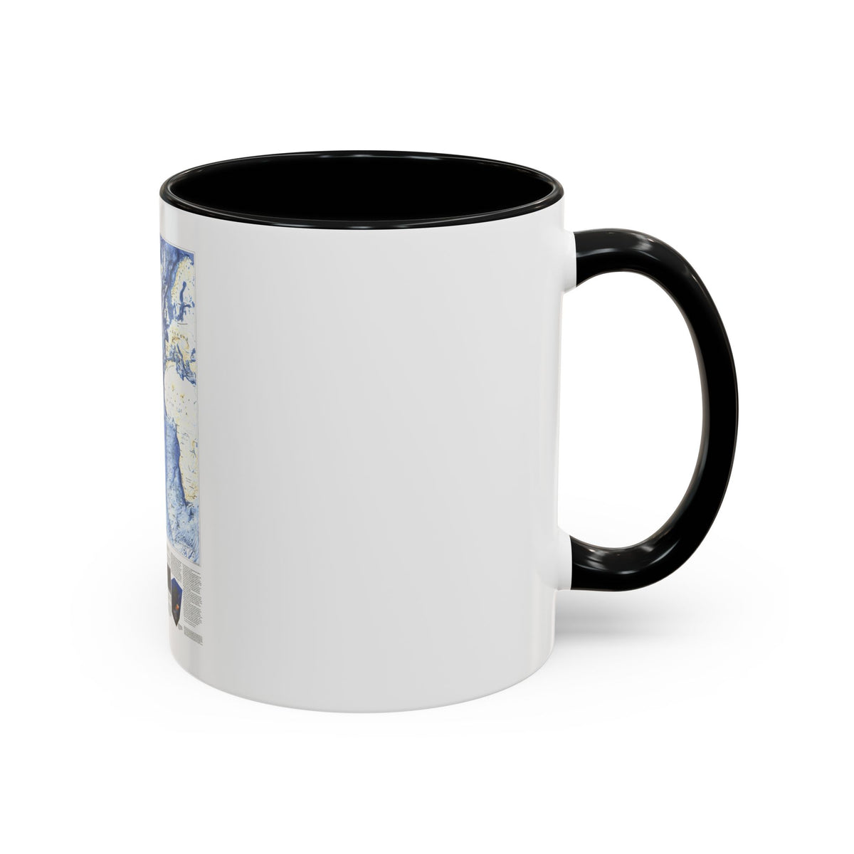 Atlantic Ocean (1990) (Map) Accent Coffee Mug