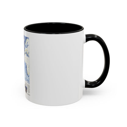 Atlantic Ocean (1990) (Map) Accent Coffee Mug