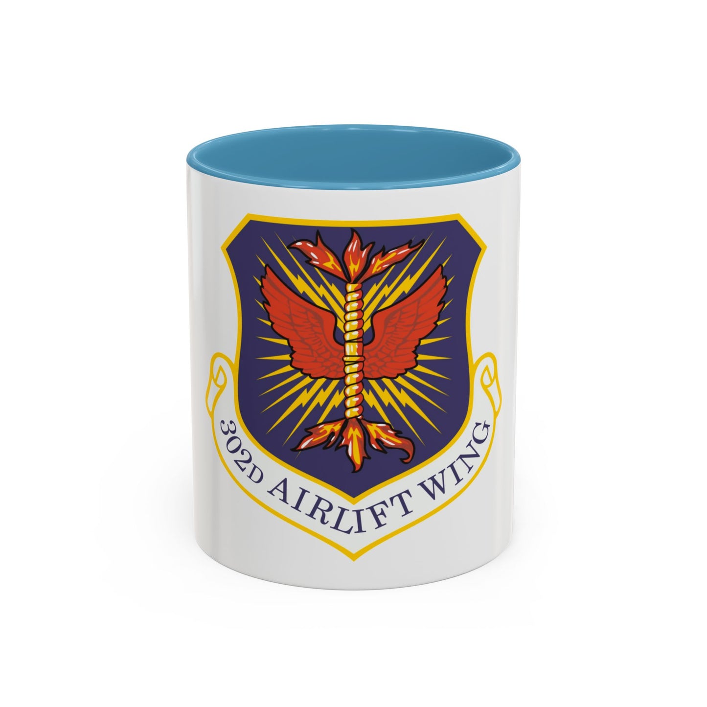 302d Airlift Wing (U.S. Air Force) Accent Coffee Mug