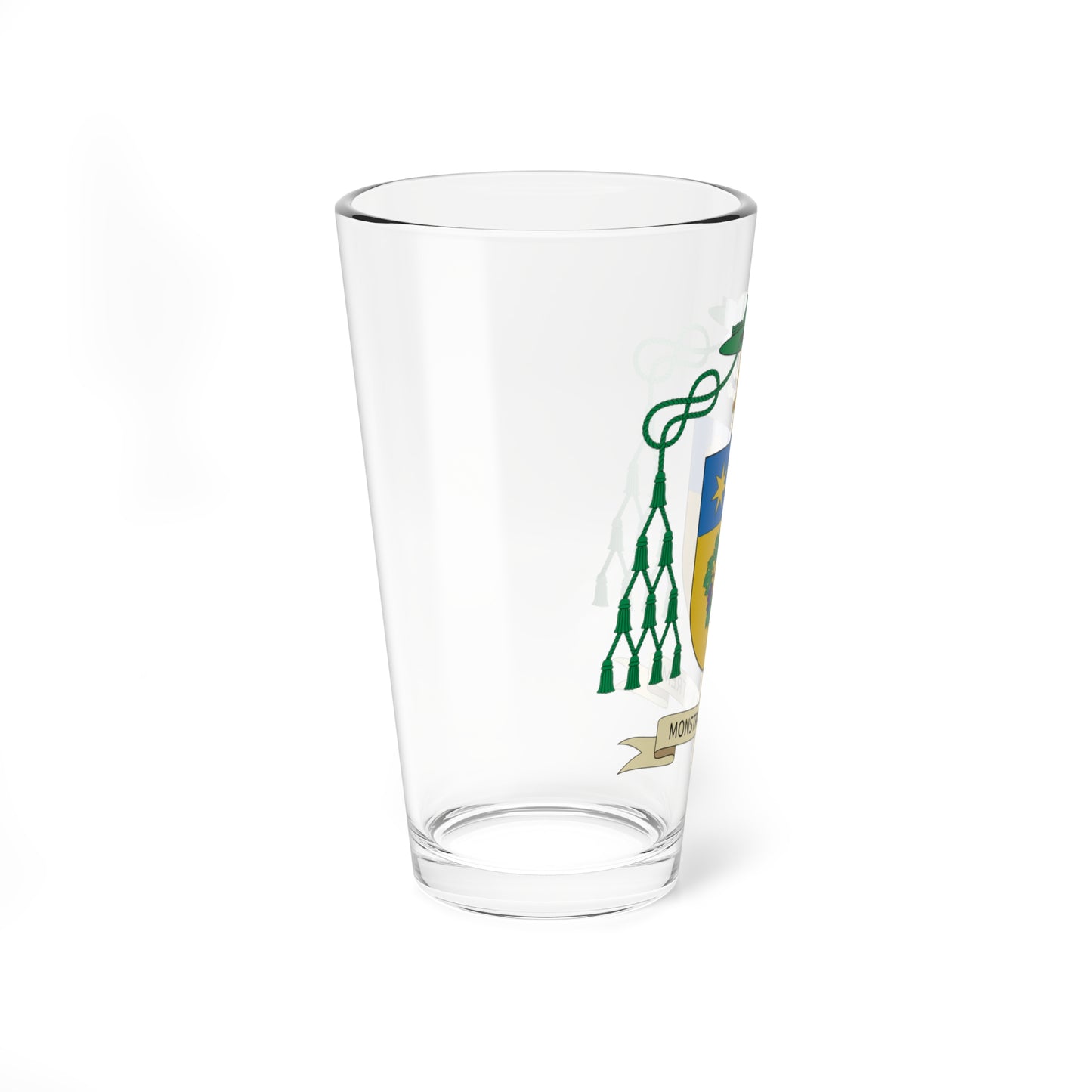 Escudo de Celso Morga Iruzubieta (Spain) (Coat of Arms) Pint Glass 16oz