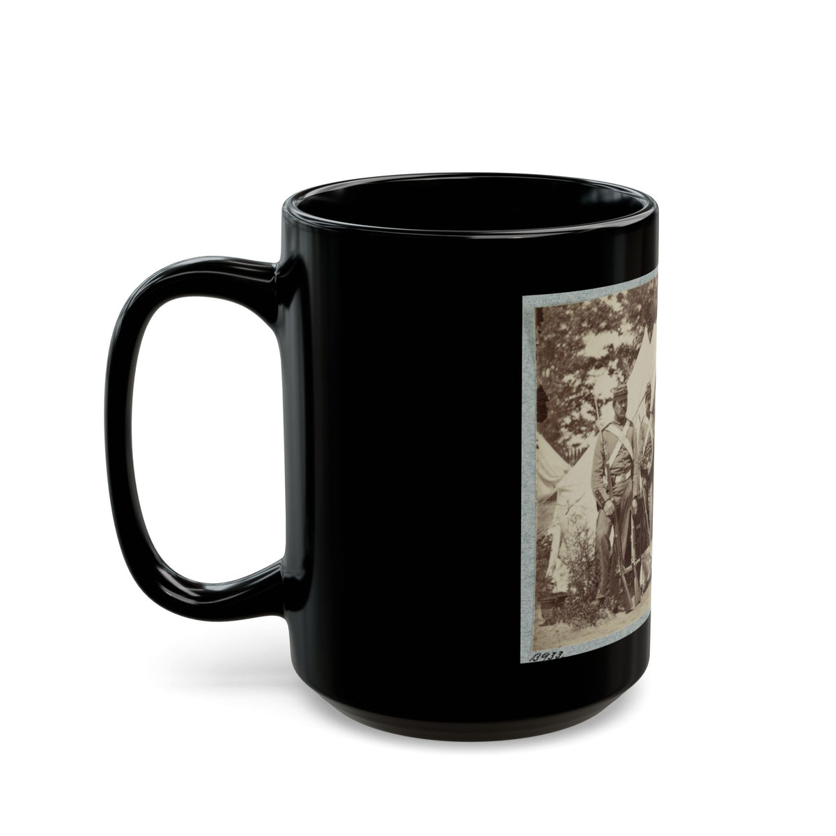 7th New York State Militia, Camp Cameron, D.C., 1861 005 (U.S. Civil War) Black Coffee Mug