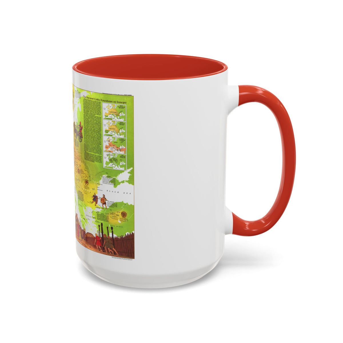 Europe - Celtic (1977) (Map) Accent Coffee Mug