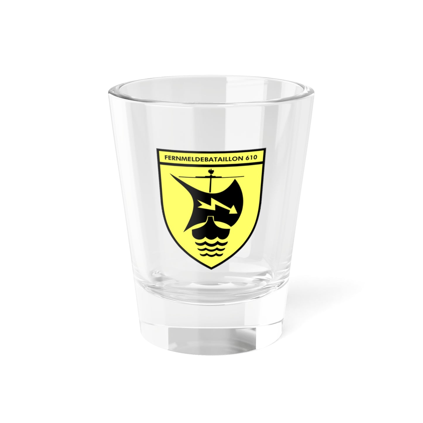 Fernmeldebataillon 610 (Germany) (Coat of Arms) Shot Glass 1.5oz