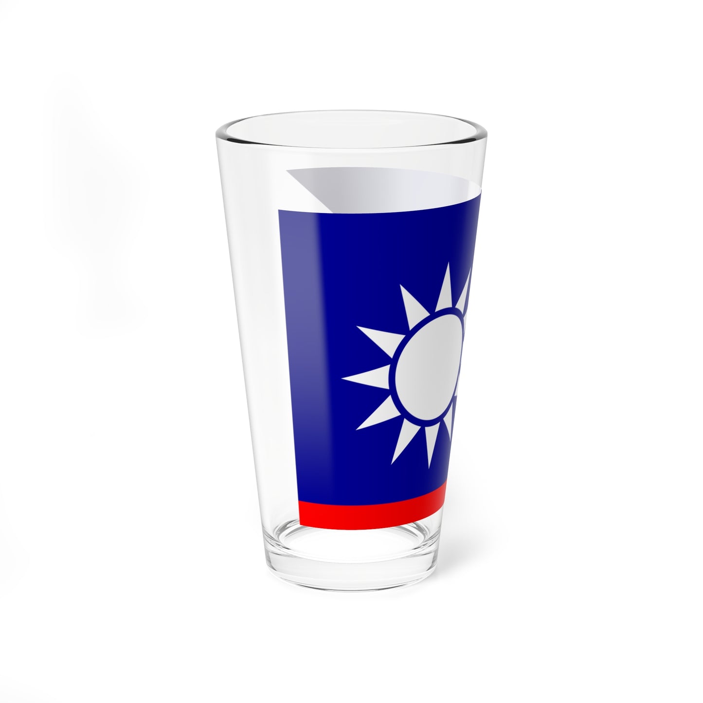 ROCN Senior Officers Flag (China) Pint Glass 16oz