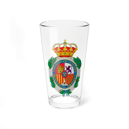 Escudo del Consejo de Estado de España (Spain) (Coat of Arms) Pint Glass 16oz